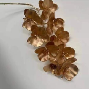 Artifical Orchid Gold Flower Bunch