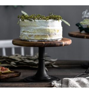 12 Inch Wooden Round Cake Stand