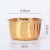 50pcs Gold Cupcake Liners
