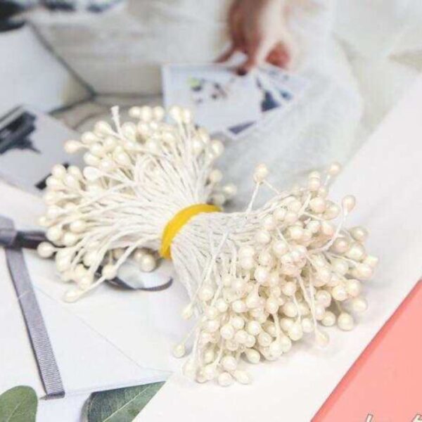 150pcs White Flower Stamen