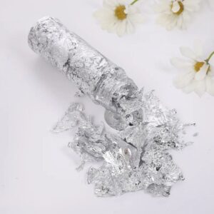 Large Silver Leaf Jar