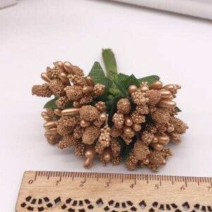 12pcs Gold Mulberry Flower Stamens