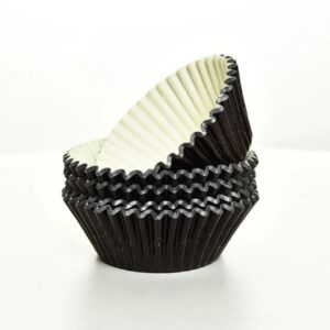 100pcs Black Grease Proof Muffin Cases