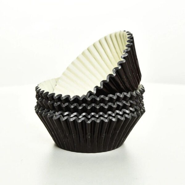 100pcs Black Grease Proof Muffin Cases