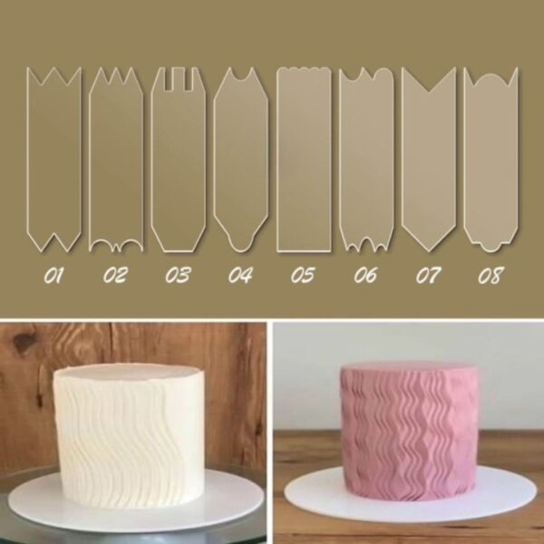8pcs Buttercream Smoother Set