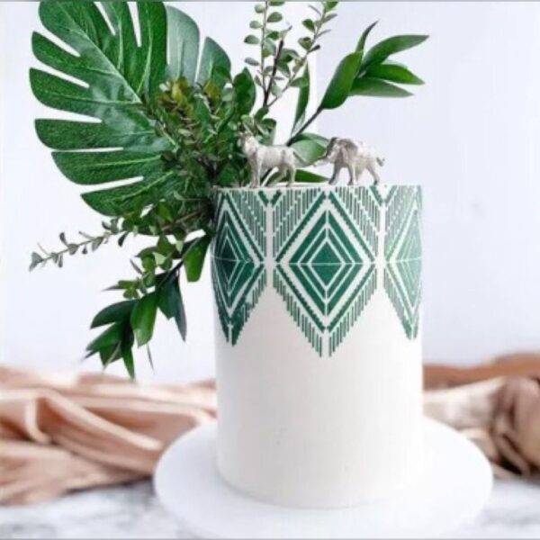 Cake Stencils (10) Plastic Leaf Design Cake Stencil