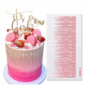 Plastic Shimmer Pattern Stencil