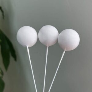 White Styrofoam Sphere Cake Topper