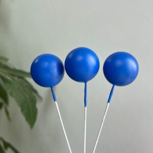 Royal Blue Styrofoam Sphere Cake Topper