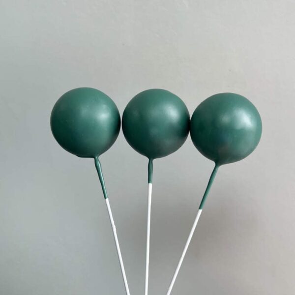 Emerald Styrofoam Sphere Cake Topper