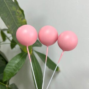 Light Pink Styrofoam Sphere Cake Topper