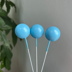 Sky Blue Styrofoam Sphere Cake Topper