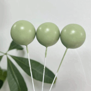Sage Green Styrofoam Cake Sphere Topper