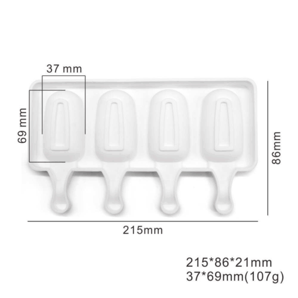 Mini  4 Cavity Cakesicle Molds