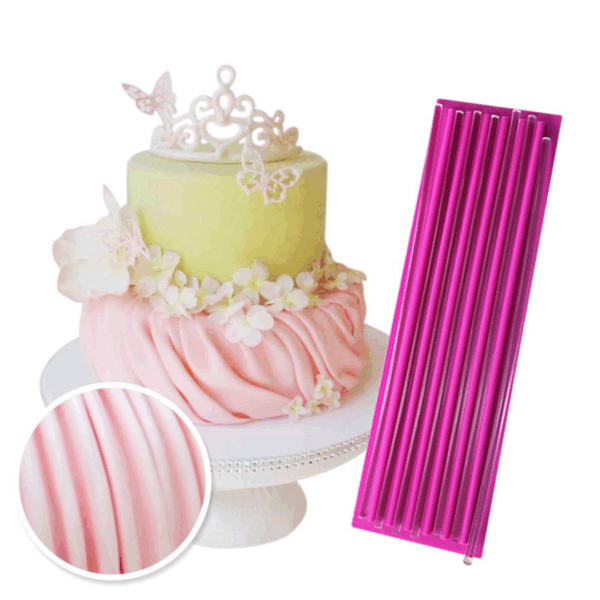 Gathering Drape Silicone Fondant Mold Mat