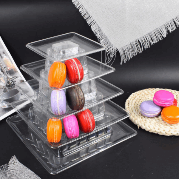 5 Layer Square Detachable Macaron Stand