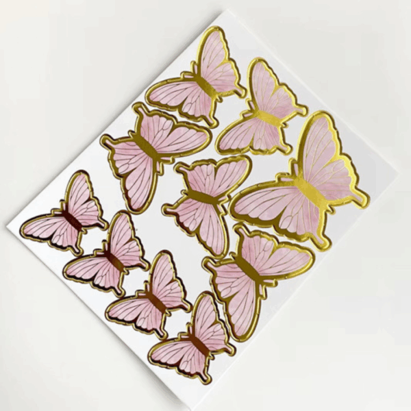 Untitled design - 2025-10-22T180129.986 10 Pcs Set Pink Butterfly Cake Topper