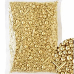 Gold Mixed  Sugar Pearls