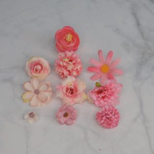 10Pcs Artificial Mixed Flower  Heads Set