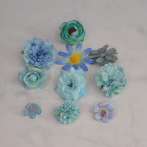 10Pcs Artificial Mixed Flower  Heads Set
