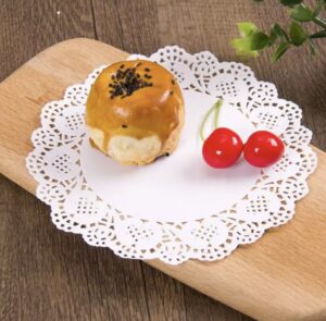 50pcs Round  White Disposable  Paper Mat