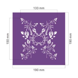 Floral Vintage Cake Mesh Stencil