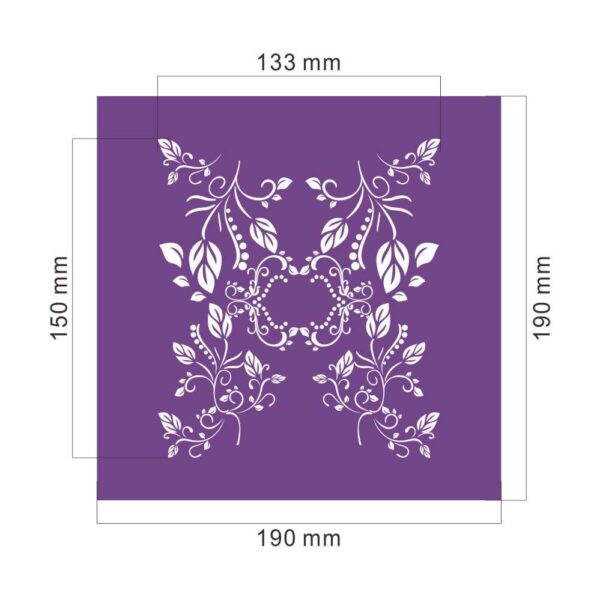 Floral Vintage Cake Mesh Stencil